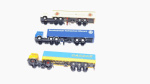 3 x Lkws, Sattelauflieger