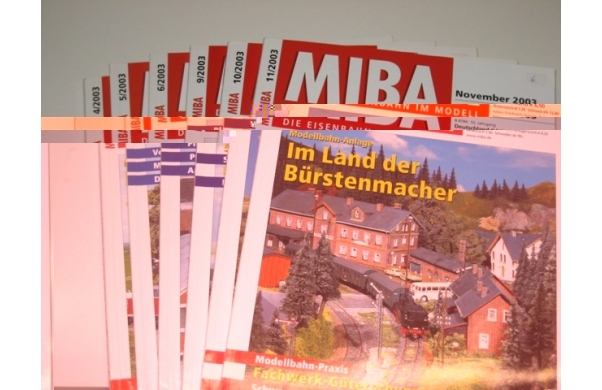 MIBA, 6 Hefte aus dem Jahr 2003