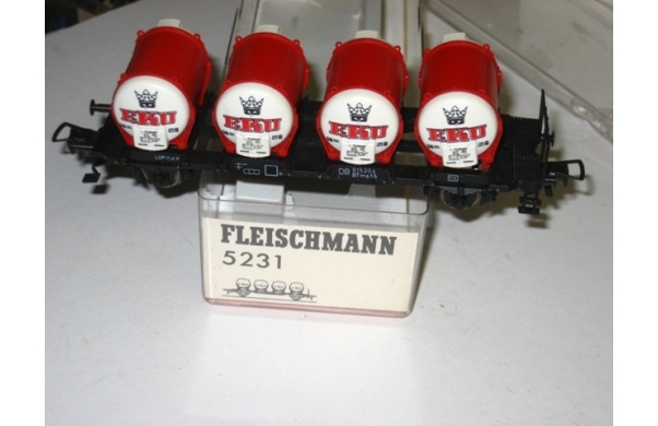 Fleischmann, Behälterwagen EKU, mit OVP