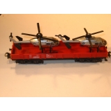 Märklin, Niederboardwagen, 2 Feuerwehrhubschrauber