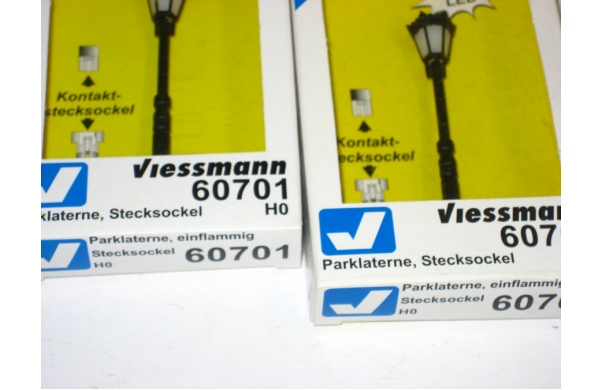 Viessmann, 2 x Parklaterne, Stecksockel