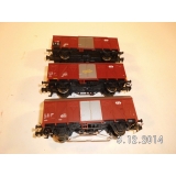 Märklin, drei schweizer Güterwagen, 1xSchlußbel.