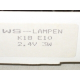 20 Lampen, E 10, 2,4V, 3W