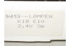 20 Lampen, E 10, 2,4V, 3W