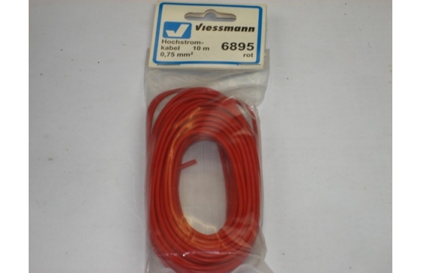 Viessmann, Hochstromkabel, 0,75mm², rot