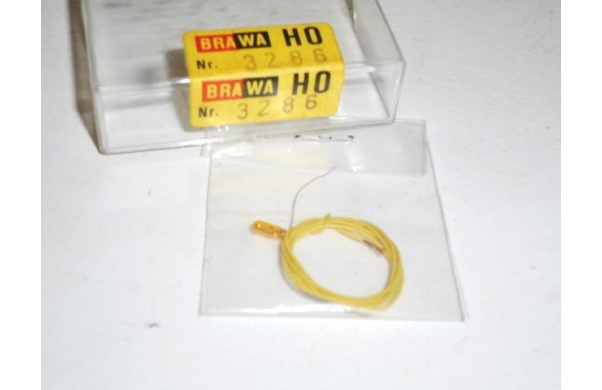 Microlampen, gelb, mit Anschlusskabel