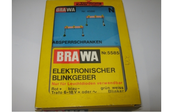 Elektronischer Blinkgeber mit Absperrschranken