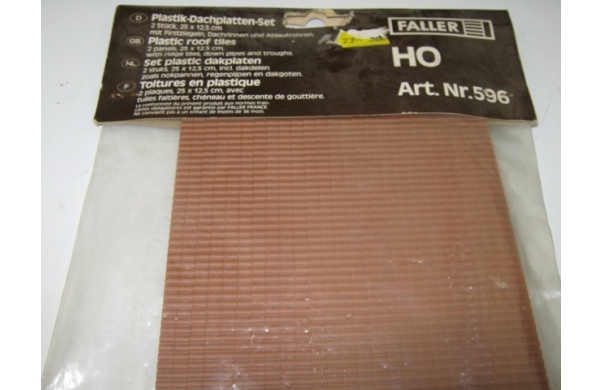 Plastik Dachplatten Set, 2 Stck. 25x12,5cm