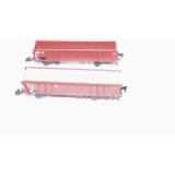 2 x vierachsige Hochboardwagen