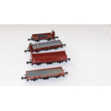 4 kleine Güterwagen