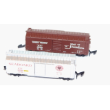 2 x US Wagen, Seaboard und Union Pacific