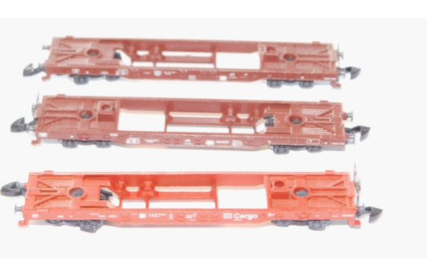 3 x Flachwagen