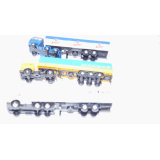 3 x Lkws, Sattelauflieger